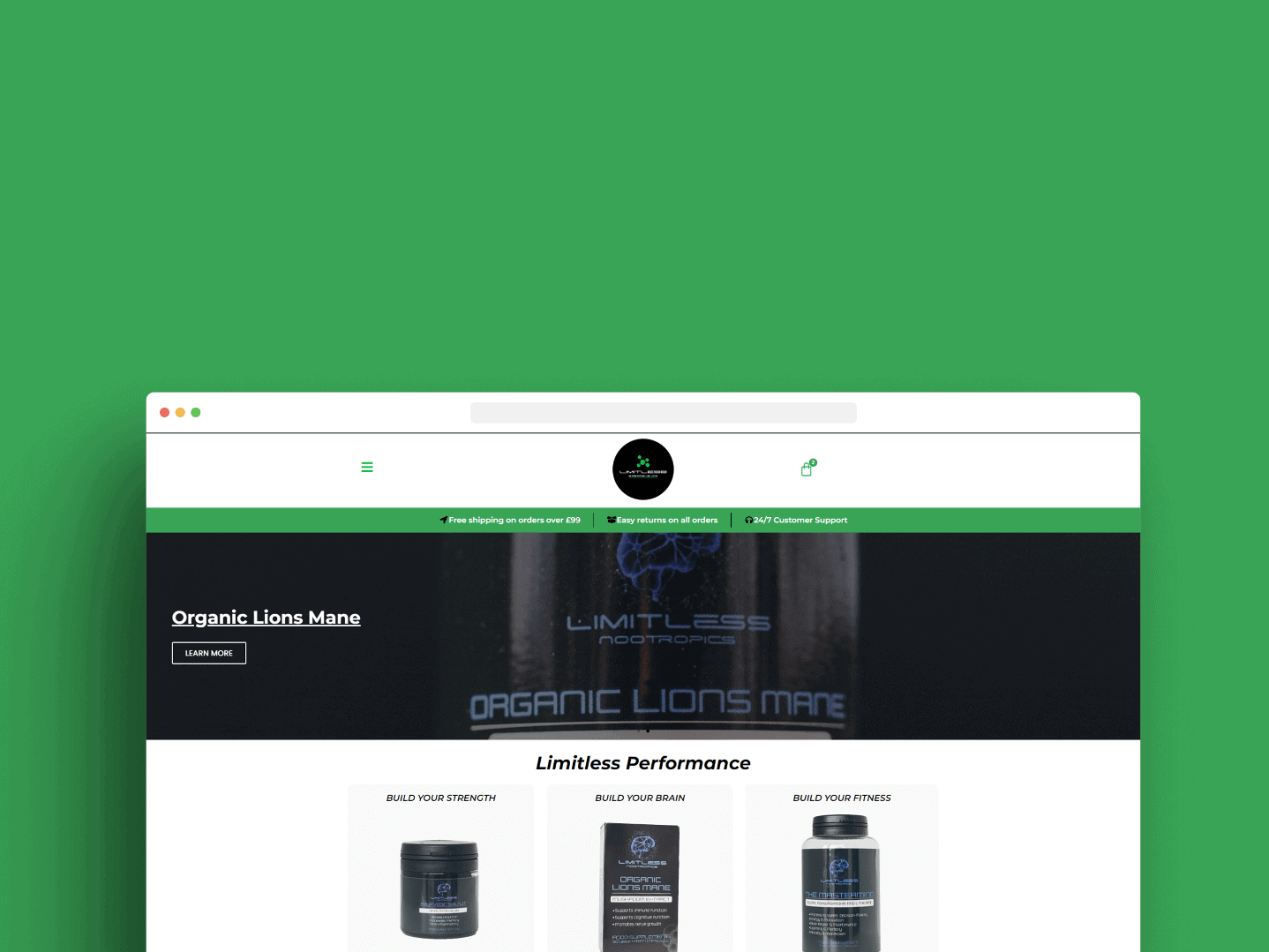 Limitless Nootropics - case study featured image