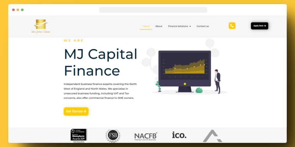 MJ Capital Finance - Local Web Design